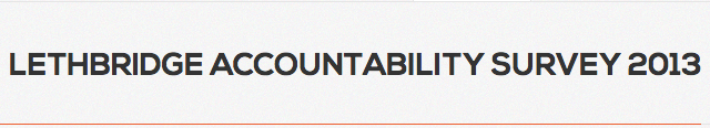 Lethbridge Accountability Survey 2013